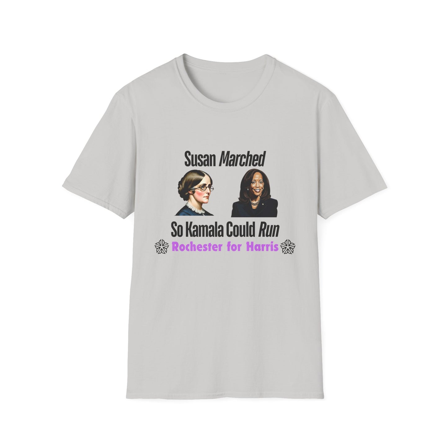 Susan Marched So Kamala Could Run Rochester for Harris - Unisex T-Shirt